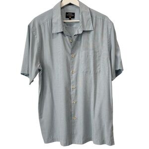 Quiksilver Waterman Light Blue Casual Button Down Shirt Size M Soft
